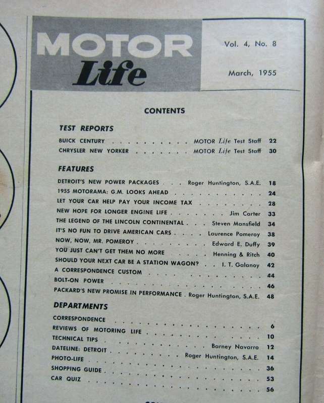 1955 Motor Life - The Magazine of American Motoring