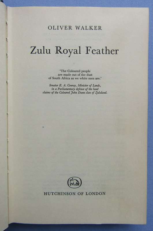 1961 Zulu Royal Feather by Oliver Walker