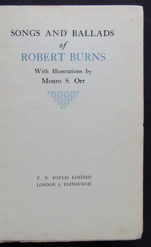 Vintage Songs and Ballads of Robert Burns Book