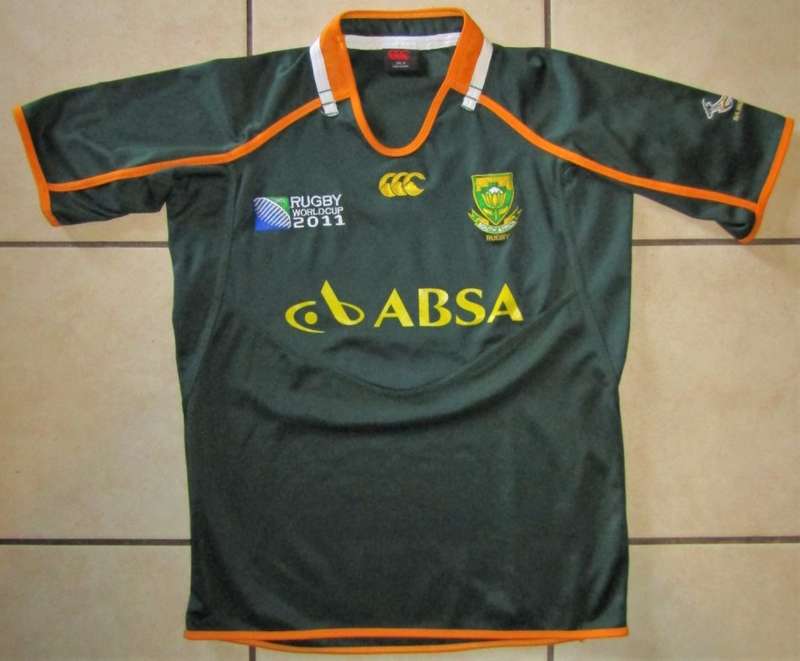 2011 World Cup Canterbury Springbok Rugby Jersey