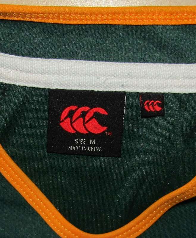 2011 World Cup Canterbury Springbok Rugby Jersey
