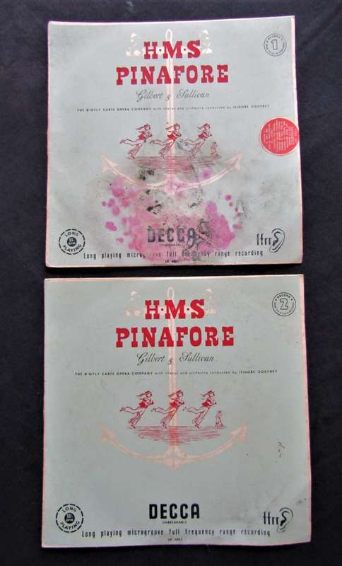 Old HMS Pinafore Vinyl LP Record Set