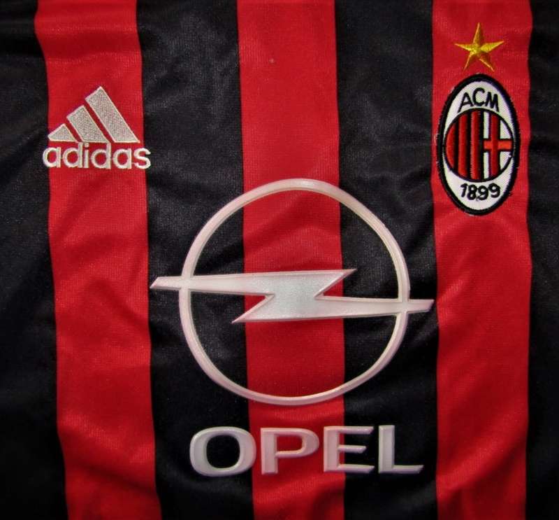 Old Adidas AC Milan International Soccer Football Jersey