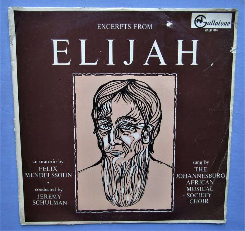 Excerpts of Elijah - Oratorio - Vinyl LP Record (1964)