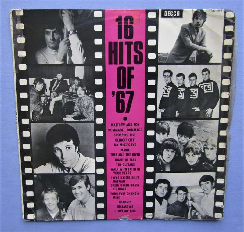 16 Hits of `67 - Vinyl LP Record (1967)