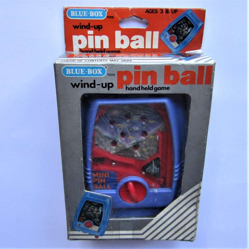 80's Pin Ball Wind Up Hand Held Game