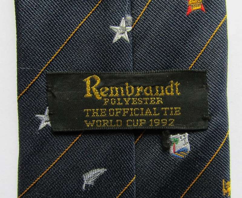1992 Cricket World Cup Neck Tie