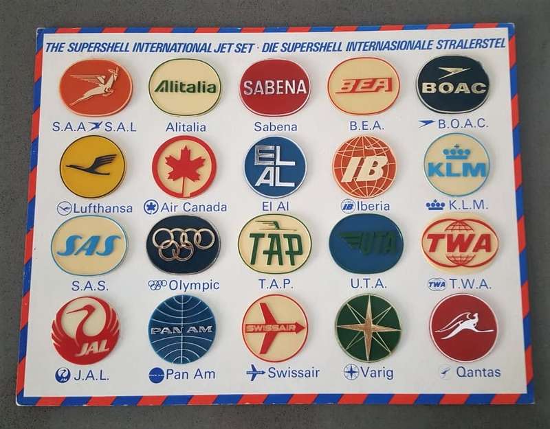 Old Shell International Jet Airlines Set