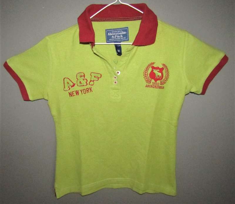 Abercrombie & Fitch Green Polo Shirt
