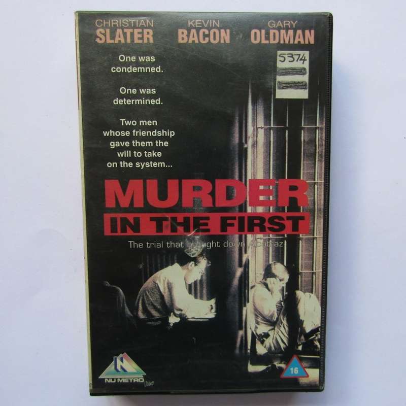 Murder in the First - Christian Slater - VHS Video Tape (1995)