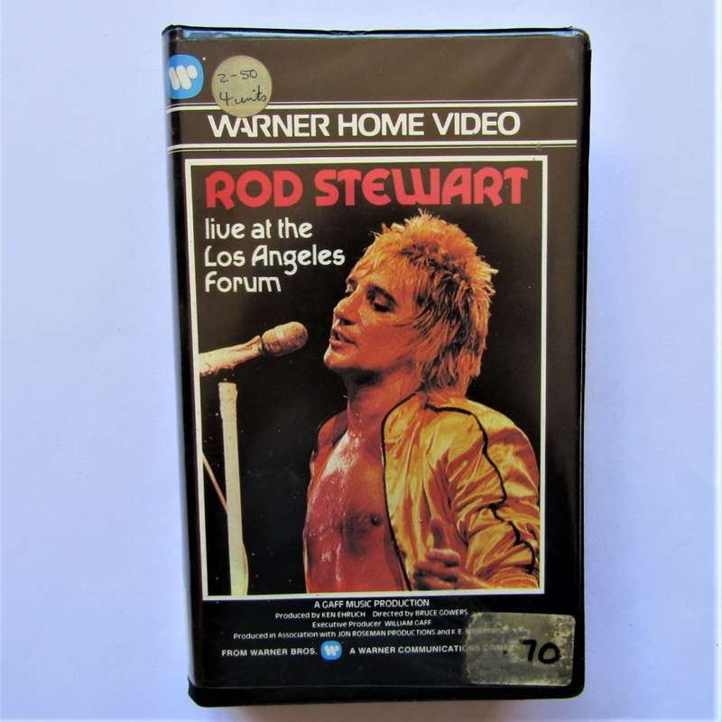Rod Stewart - Live at the Los Angeles Forum - VHS Tape (1981)