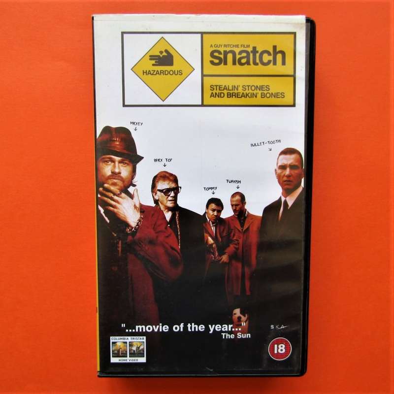 Snatch - Brad Pitt - VHS Video Tape (2001)