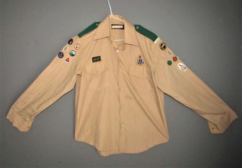 Old Voortrekkers Long Sleeve Shirt With 17 Insignia Badges
