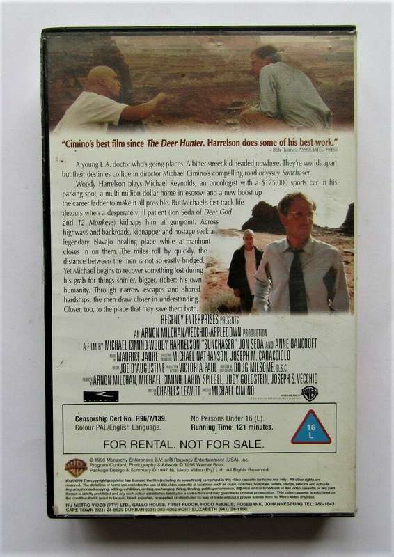 The Sunchaser - Woody Harrelson - Movie VHS Tape (1997)
