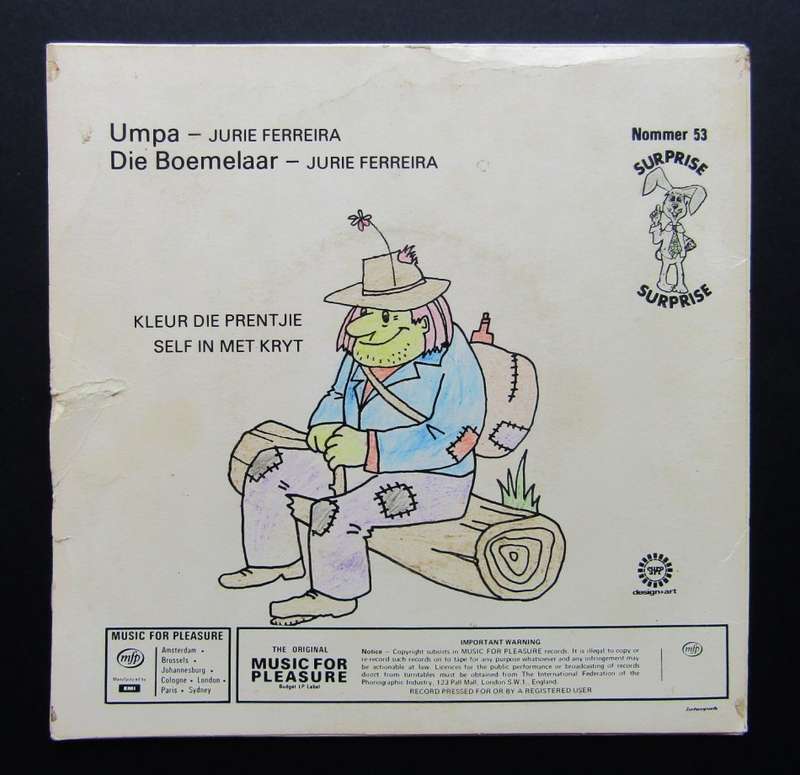 Umpa Dumpa - Die Boemelaar - Vinyl 7 Single (1971)
