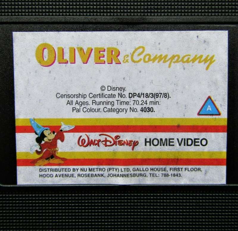 Oliver & Company - Walt Disney Classic - VHS Tape (1997)