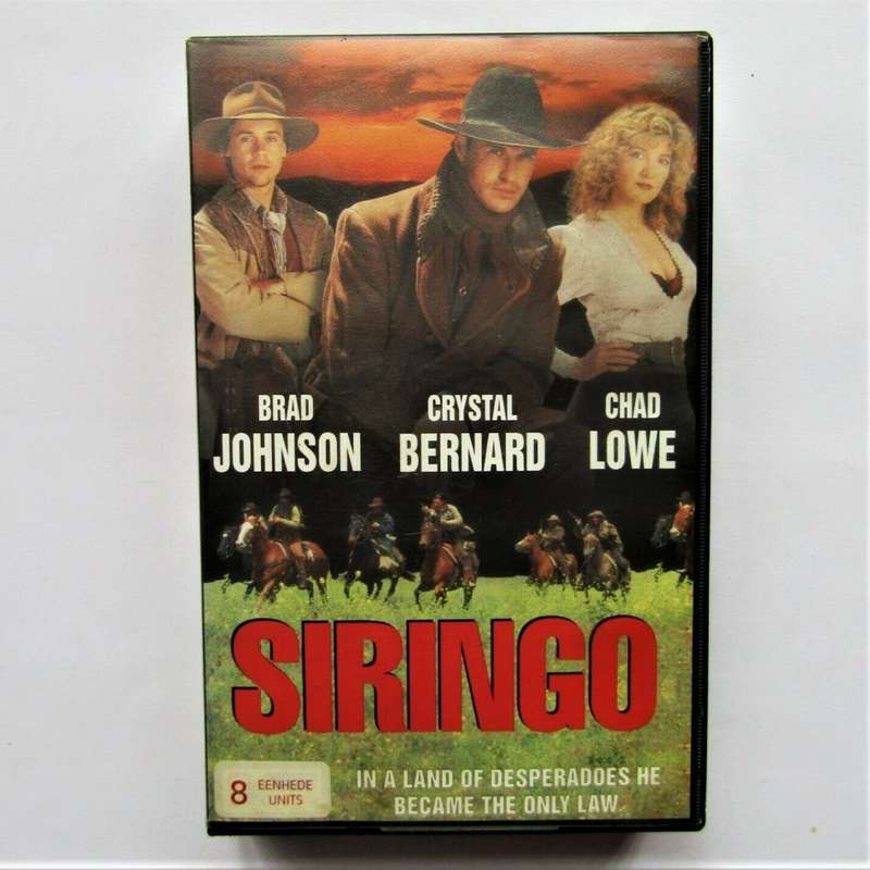 Siringo - Brad Johnson and Chad Lowe - VHS Tape (1995)