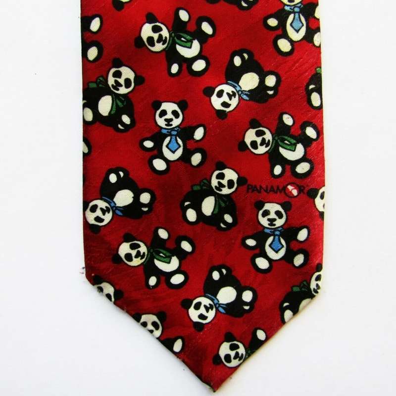 Collectable Panamor Panda Bear Neck Tie