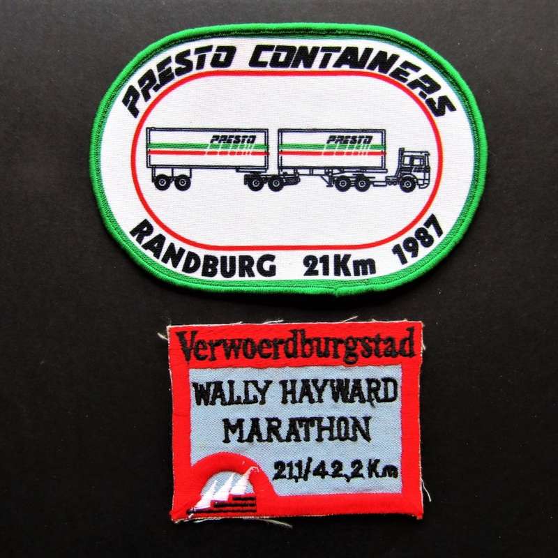 Old 80`s Randburg and Verwoerdburgstad Running Patch Badges