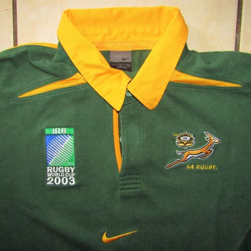 2003 World Cup Nike Springbok Rugby Jersey