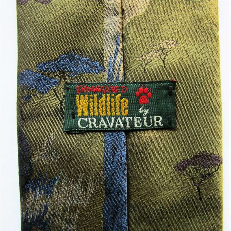 Collectable Rhino Wildlife Neck Tie