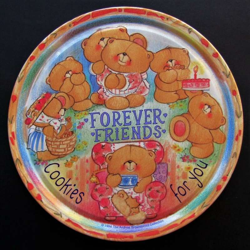 1994 Forever Friends - The Andrew Brownsword Collection - Teddy Bear Cookie Tin