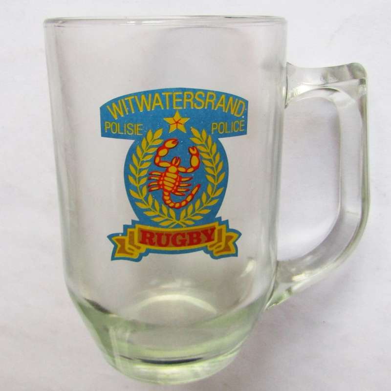 Old Witwatersrand Police Rugby Beer Mug