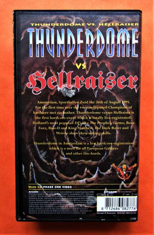 Thunderdome vs Hellraiser - Live in Amsterdam - Electronic Music VHS Tape (1995)
