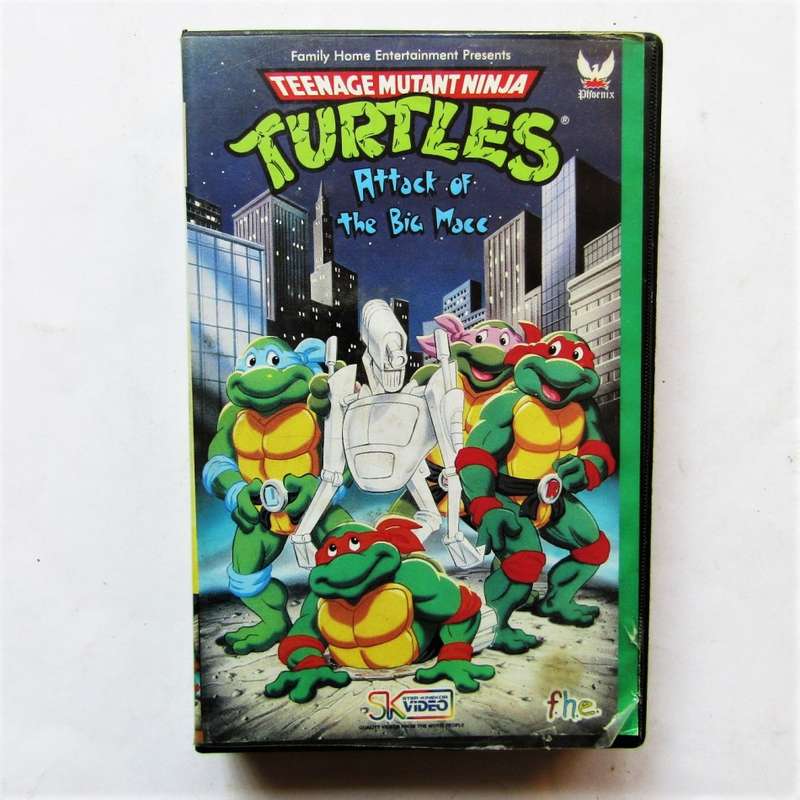 1990 Teenage Mutant Ninja Turtles VHS Video Tape