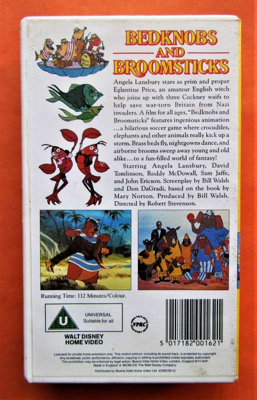 Bedknobs and Broomsticks - Walt Disney - VHS Tape (1971)