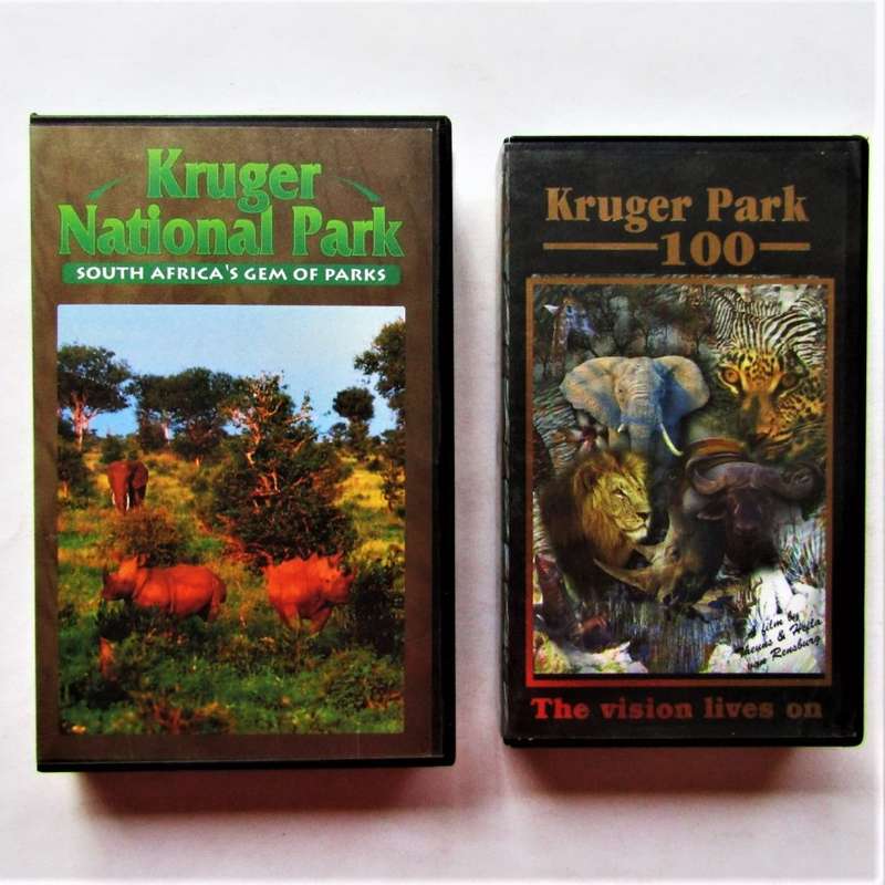 2 Old Kruger National Park VHS Video Tapes