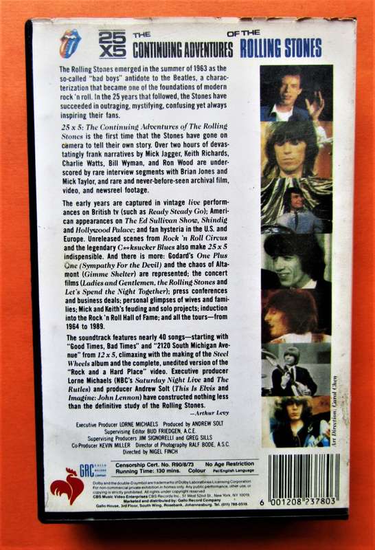 The Rolling Stones - VHS Video Tape (1990)