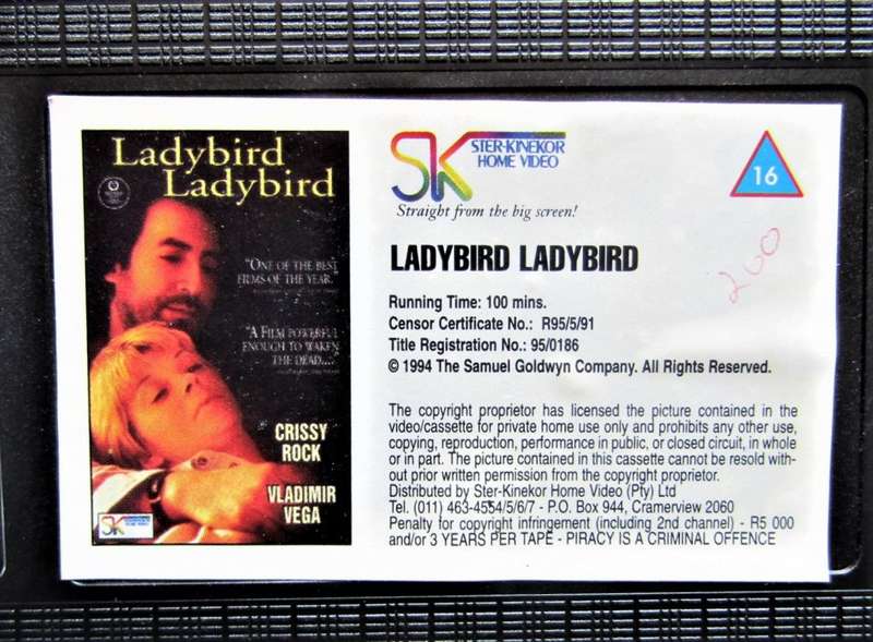 Ladybird Ladybird - Crissy Rock - Movie VHS Tape (1994)