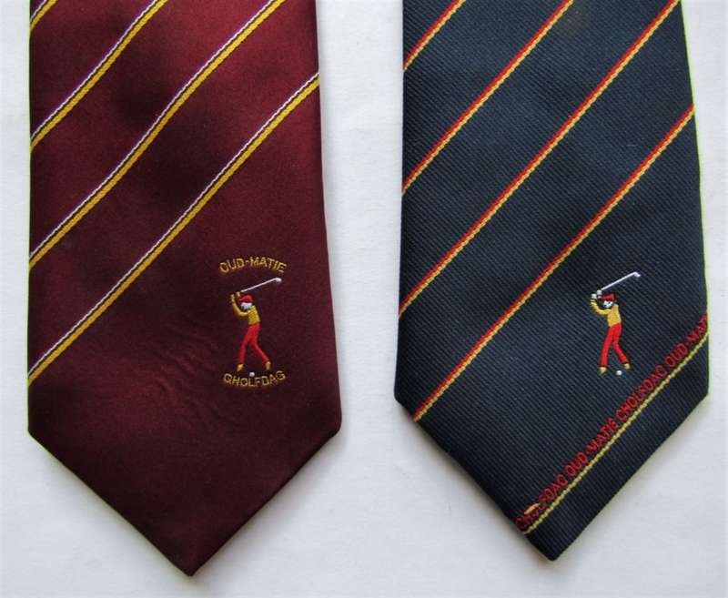 2 Oud-Matie Golf Dag Neck Ties