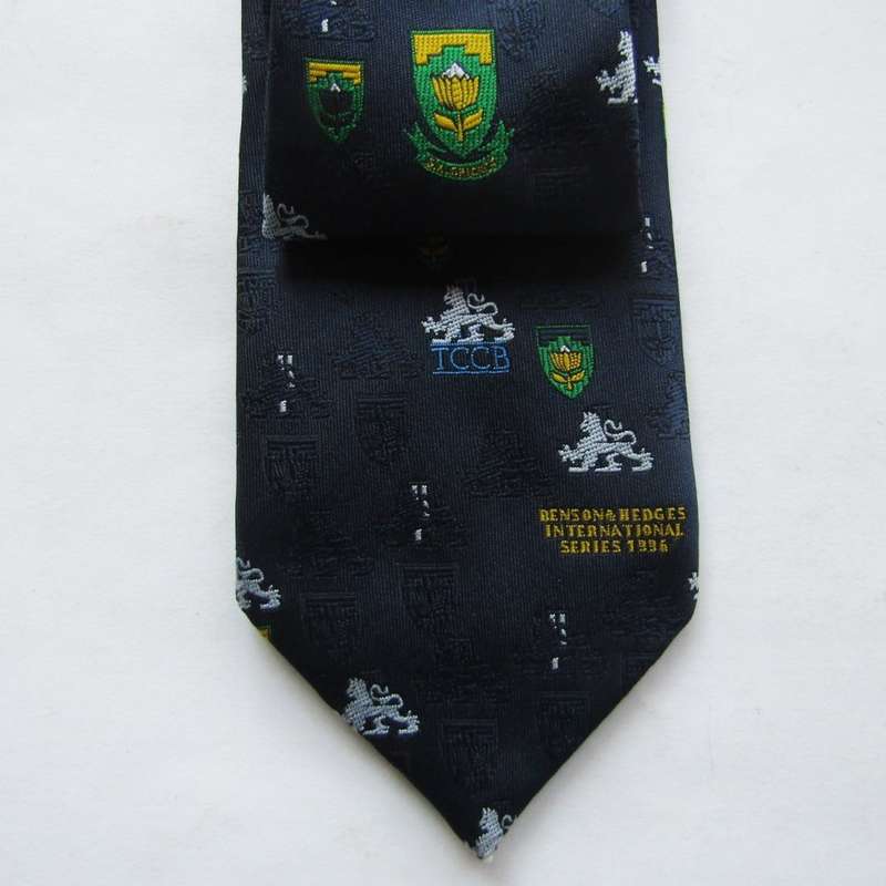 1996 South Africa vs England Cricket Neck Tie