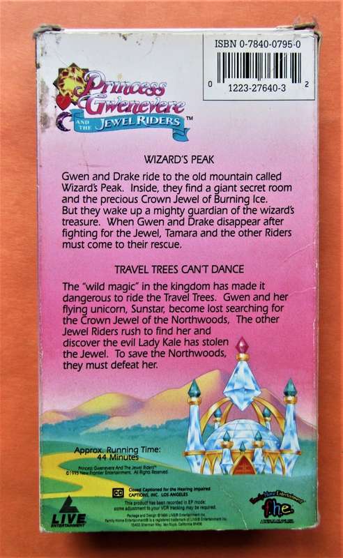 Princess Gwenevere and the Jewel Riders - VHS Video Tape (1995)