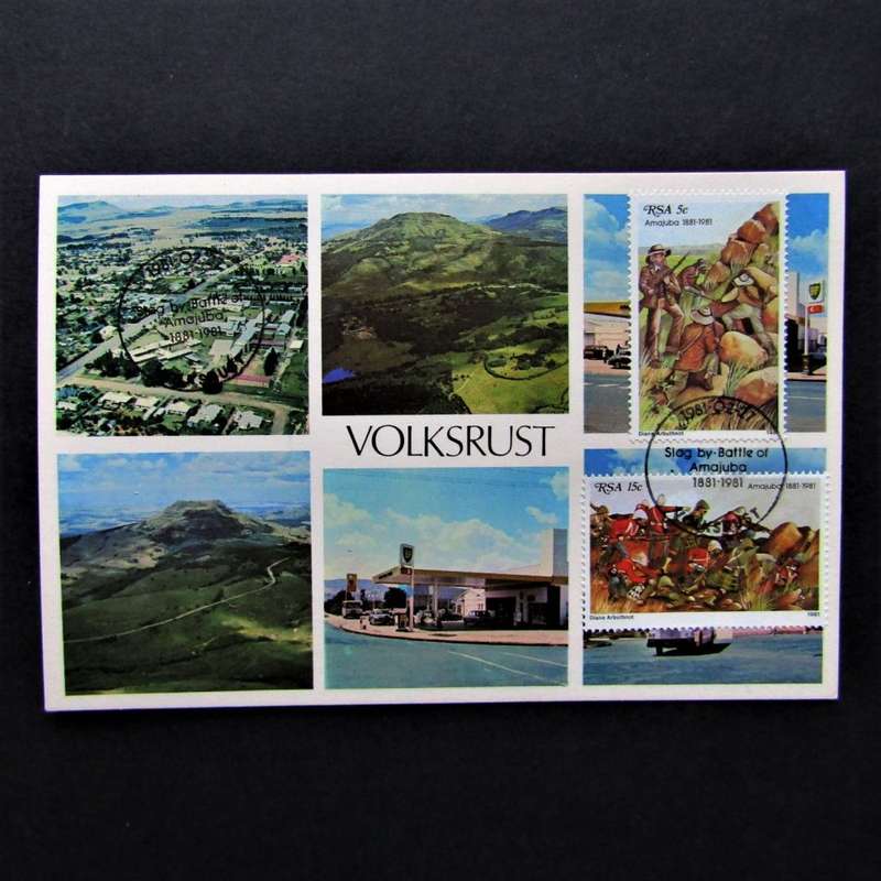 1981 Boer War Battle of Amajuba in Volksrust Centenary Postcard