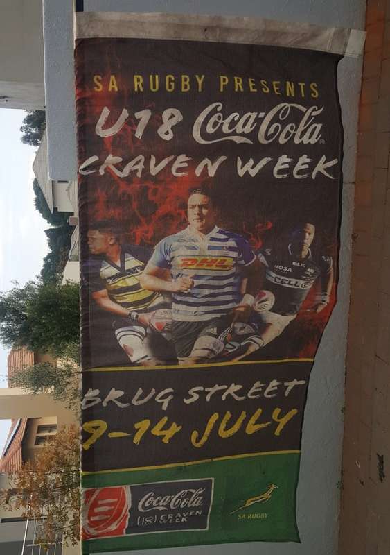Huge Coca Cola Craven Week Rugby Banner