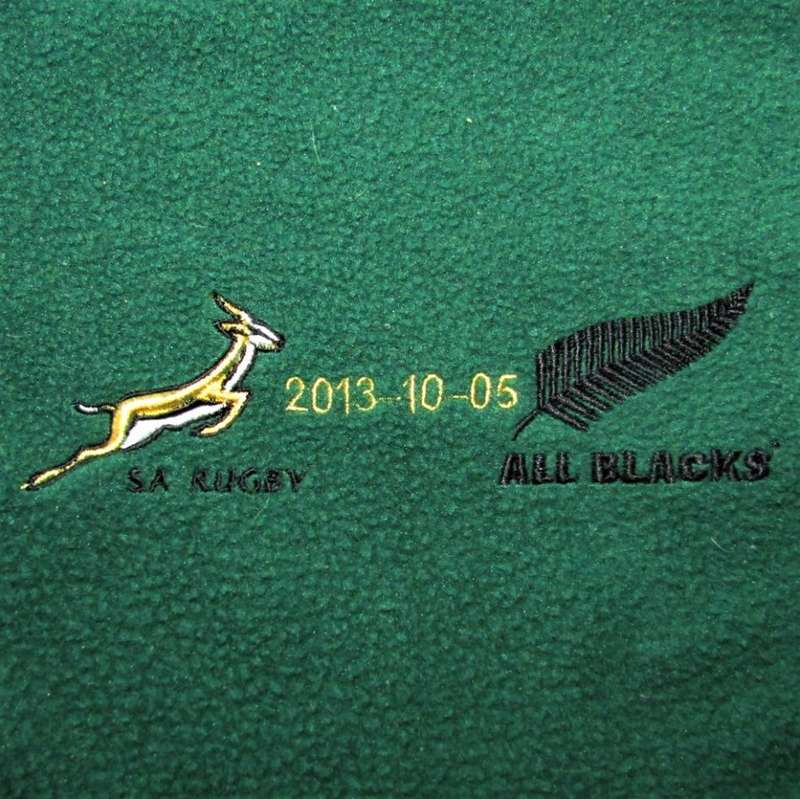 2013 Springboks vs All Blacks Rugby Neck Scarf
