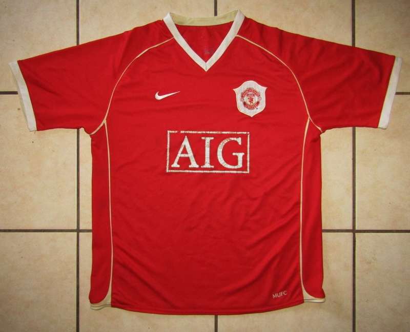 Old Manchester United Football Club Soccer Jersey