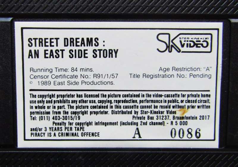Sweet Dreams: An East Side Story - Musical Movie VHS Tape (1991)