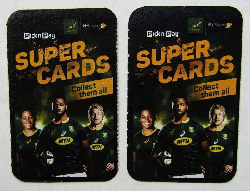 Lot of 30 Springbok Rugby Super Trading Cards