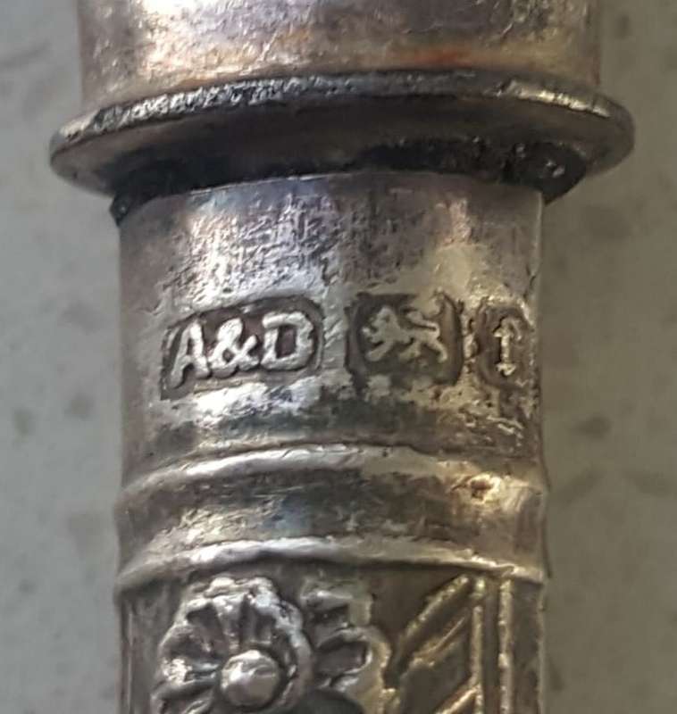 Vintage Hallmarked Silver Handle Butter Knives