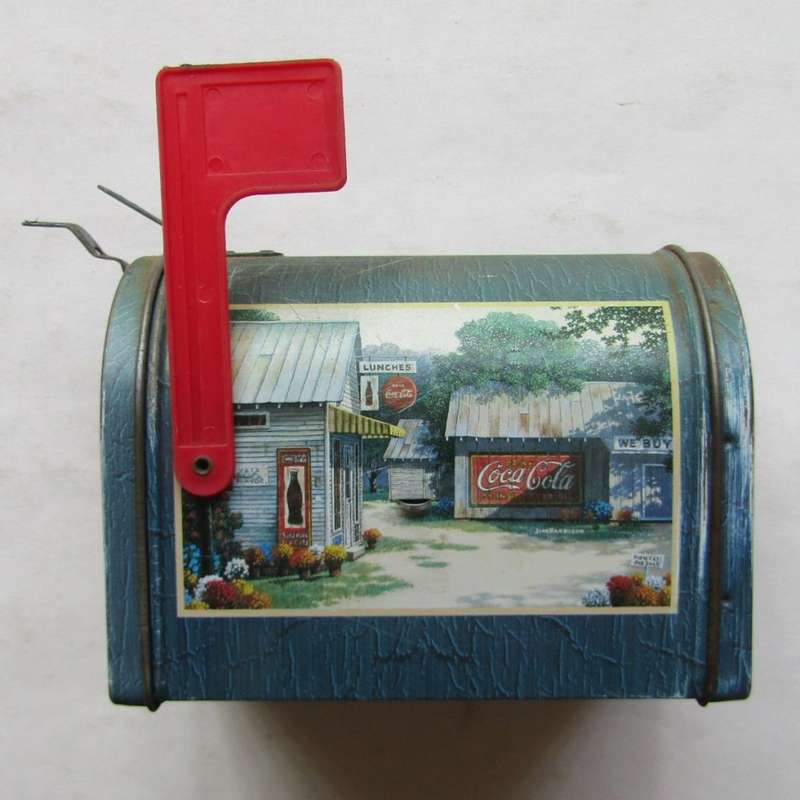 1999 Coca Cola Metal Mailbox Tin