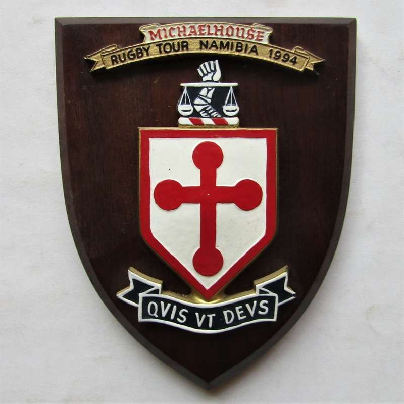 1994 Michaelhouse Namibia Rugby Tour Plaque