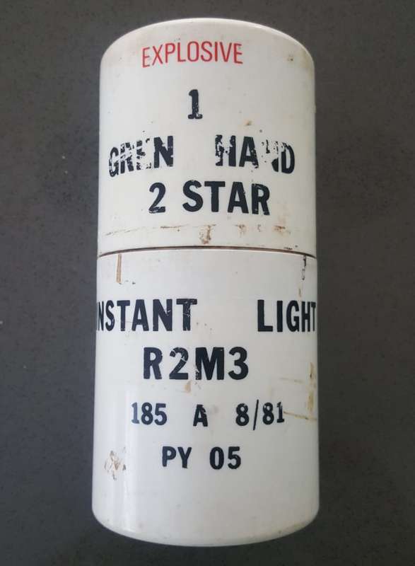 SADF Instant Light Explosive Grenade Hand Plastic Container