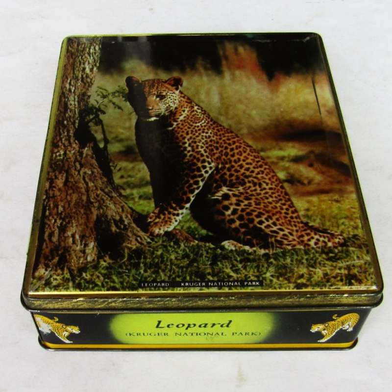 Old Kruger National Park Leopard Tin