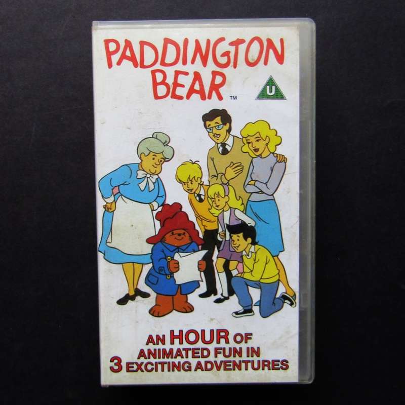 Paddington Bear Animated VHS Video Tape