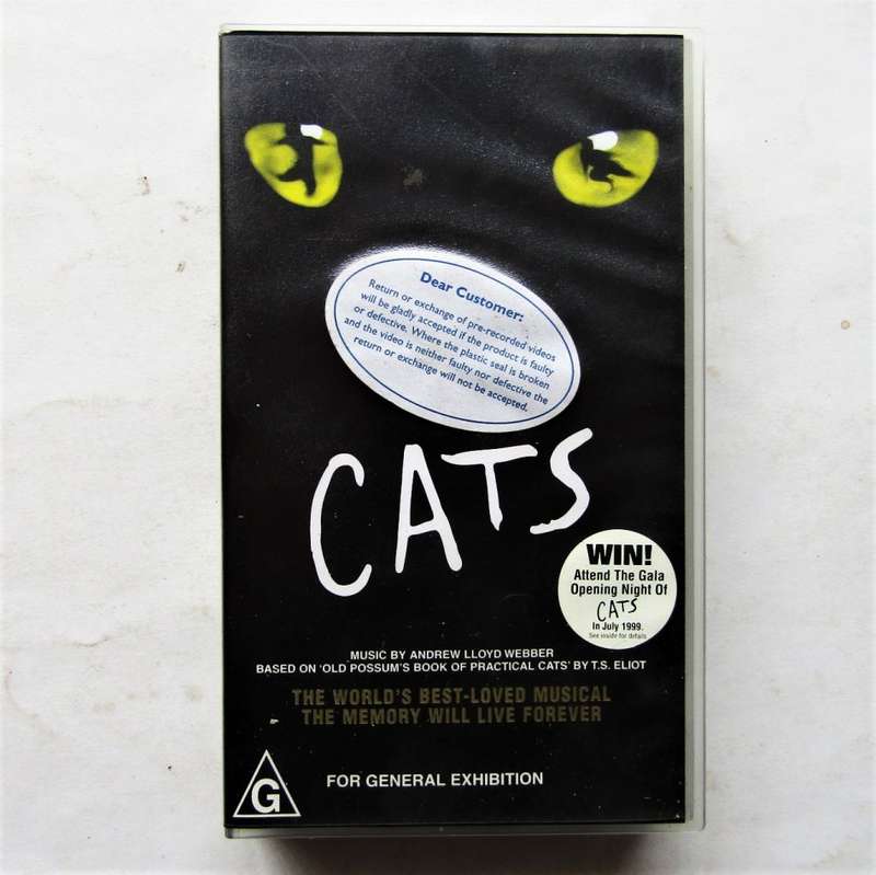 Cats Musical VHS Tape (1998)