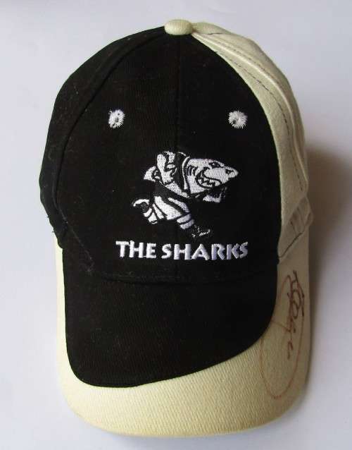 Sharks Rugby Cap with 2 Signatures